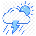 Thunderstorm Shower Rainfall Icon