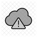 Avalanche Danger Caution Cloud Icon
