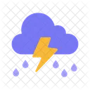 Thunderstorm Rain  Icon