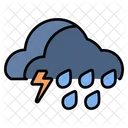 Thunderstorm Cloud Icon