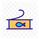 Thunfisch Fisch Kontur Symbol