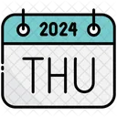 Thursday Calendar 2024 Icon
