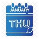 Thursday Time And Date Calendar Date Icon