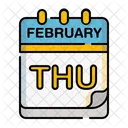 Thursday Time And Date Calendar Date Icon