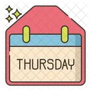 Thursday Month Calendar Icon