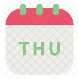 Thursday calendar  Icon