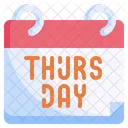 Thursday Calendar Calendar Schedule Icon