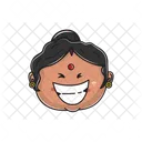 Emoji De Tia India Icon