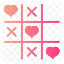 Tic Tac Toe Game Heart Icon