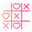 Tic Tac Toe Game Heart Icon