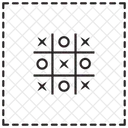 Tic Tac Toe Divertissement Jeu Icône