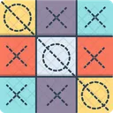 Tic Tac Toe Competition Crisis Cross Icon