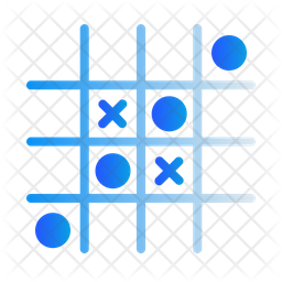 Tic Tac Toe Icon - Download in Gradient Style