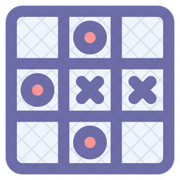 Tic Tac Toe Icon - Download in Colored Outline Style