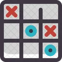 Tic Tac Toe Strategy Toy Icon
