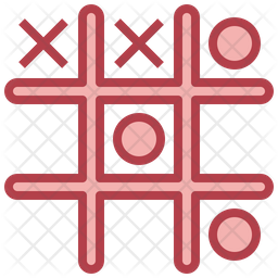 Tic Tac Toe Icon - Download in Colored Outline Style