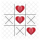 Love Tic Tac Toe Heart Icon
