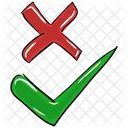Tick And Cross Checkmarks Cross Icon