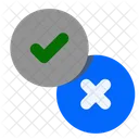 Tick And Cross Checkmark Selection Icon