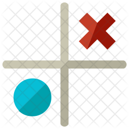 Tick tack toe Icon - Download in Flat Style