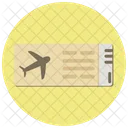 Plane Ticket Flight Icon