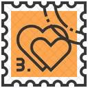 Ticket Heart Love Icon