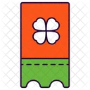 Ticket Clover Day Icon
