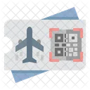 Ticket Boarding Pass Qr Code Icon