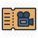 Ticket Film Cinema Icon