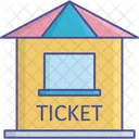 Carnival Ticket Booth Ticket Stall Icon