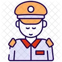 Ticket Collecting Tourist Traveller Icon