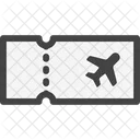 Ticket Travel Airplane Icon