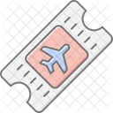 Ticket Lineal Color Icon Icon