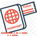 Ticket Passport Travel Icon