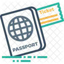 Ticket Passport Travel Icon