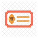 Ticket Soccer Football Icon