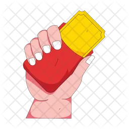 Ticket in hand  Icon