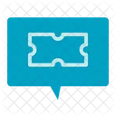 Ticket Message Ticket Chatting Icon