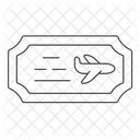 Ticket Plane Fly Icon