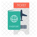 Ticket Passport Visa Icon
