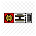 Ticket Stub Entrance Match Icon