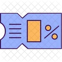 Tickets Postcards Postal Cards Icon
