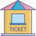 Karneval Ticketschalter Ticketstand Symbol