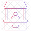 Laden Sie Diese Symbole Im Verlaufskonturstil Aus Dem Bahnhofspaket Herunter Symbol