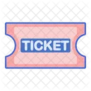 Ticketverkauf Tombola Ticketabschnitt Symbol