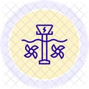 Tidal Energy Line Icon Icon