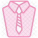 Tie And Shirt Combo Duotone Line Icon Icon
