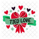 Tied Love Ribbon Knot Icon