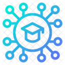 Deep Learning Vernetzung Lernnetzwerk Symbol