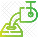 Tiegel Schmelzen Metall Symbol